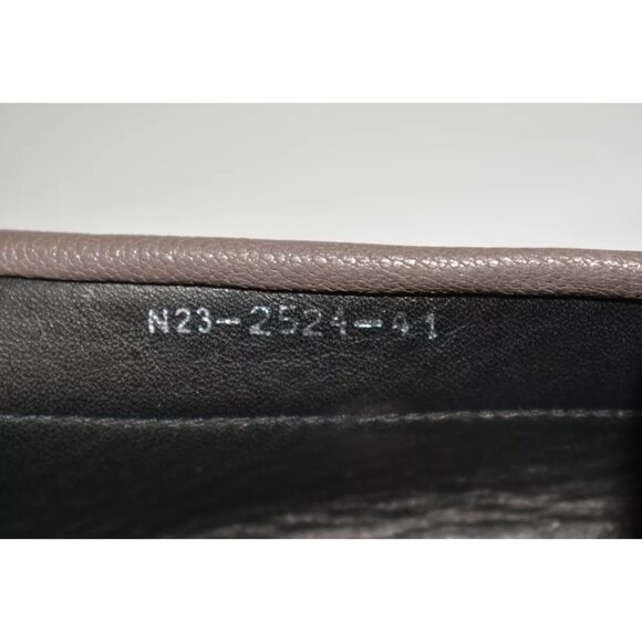 $750 PEDRO GARCIA STINA CLASSIC PENNY LOAFER FOSSIL METALLIC BLACK 41 (DB27) - Picture 8 of 8